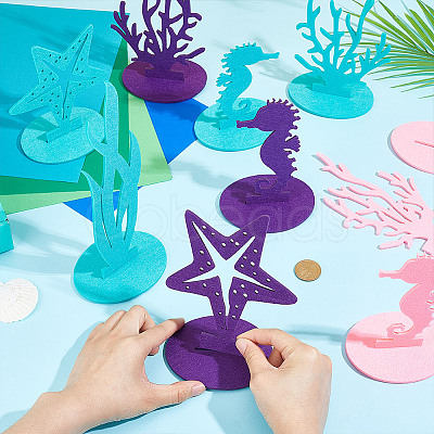 Ocean Series Felt Display Decorations DJEW-WH0058-39-1