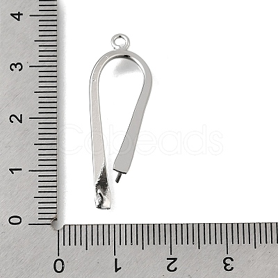 Brass Ice Pick Pinch Bails KK-P306-12C-P-1