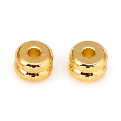 Long-Lasting Plated Brass Spacer Beads KK-D160-21G-1