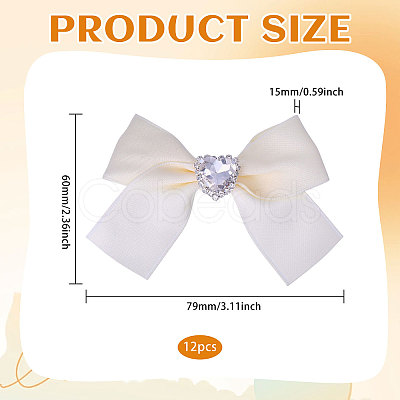 12pcs Polyester Bowknot Ornament Accessories DIY-CA0007-22B-1