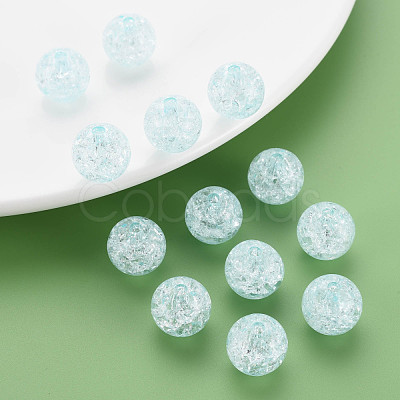 Transparent Crackle Acrylic Beads MACR-S373-66B-N11-1
