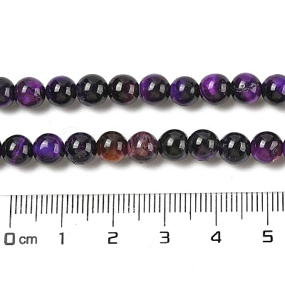 Grade AB Natural Tiger Eye Beads Strands G-B133-A02-8MM-04-1