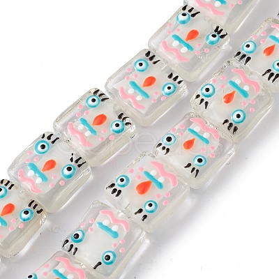 Handmade Lampwork Beads Strands LAMP-F029-02C-1