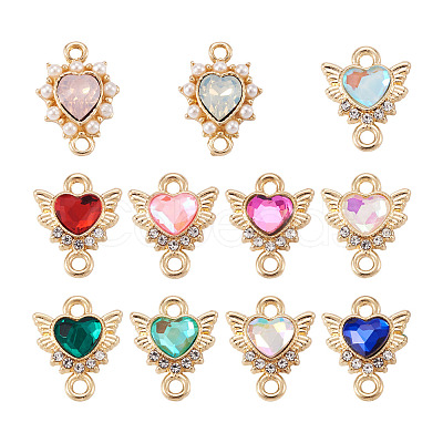 20Pcs 10 Color Zinc Alloy Links Connectors ALRI-MP0001-01-1