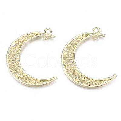 Alloy 2-Loop Link Pendants PALLOY-S121-227-1