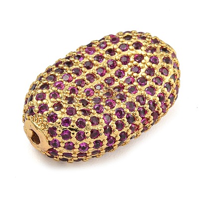 Rack Plating Brass Micro Pave Cubic Zirconia Charms KK-G513-74A-04G-1