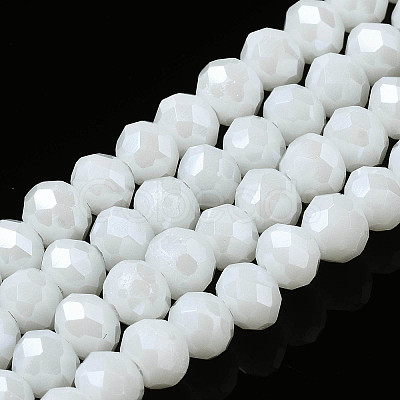 Electroplate Glass Beads Strands EGLA-A044-P1mm-A01-1