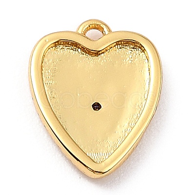 Brass Micro Pave Cubic Zirconia Charms ZIRC-I054-14G-07-1
