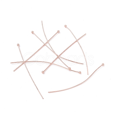 Brass Ball Head Pins X-KK-WH0058-02D-RG-1