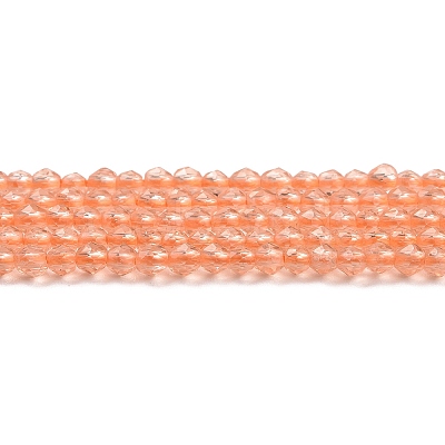 Transparent Glass Beads Strands GLAA-H021-03-03-1