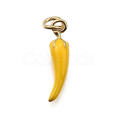 Brass Enamel Pendants KK-Z100-10G-02-1