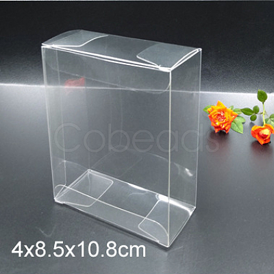 Transparent PVC Box Candy Treat Gift Box CON-WH0074-10A-1