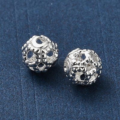 Rack Plating Brass Beads KK-R211-02S-1