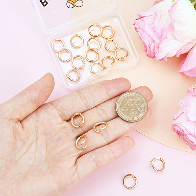 20Pcs Brass Open Jump Rings KK-BBC0023-10D-1