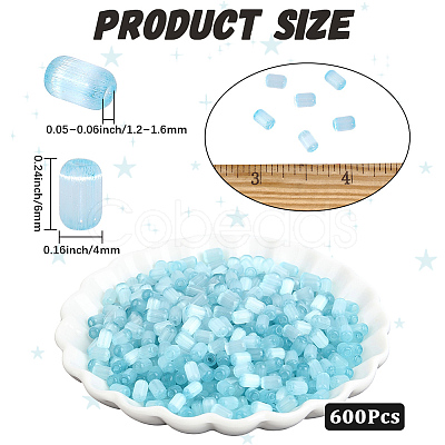 600Pcs Drawbench Style Glass Seed Beads SEED-PA0001-25A-1