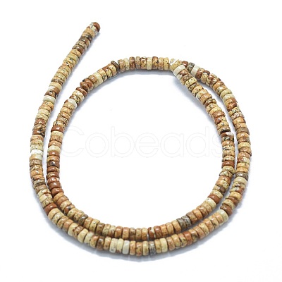 Natural Picture Jasper Beads Strands G-F631-A02-1