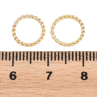 Brass Soldered Closed Jump Rings KK-K253-15D-03G-1