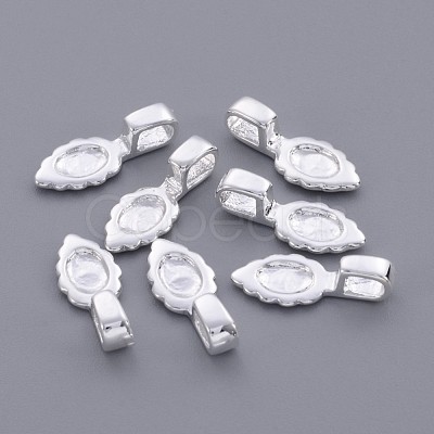 Brass Glue-on Flat Pad Bails X-EC055-2S-1