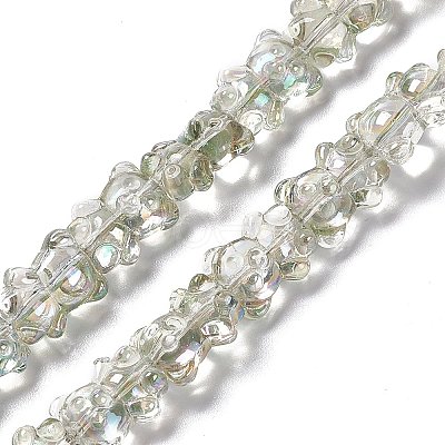 Electroplate Glass Beads Strands EGLA-L030-HR03-1