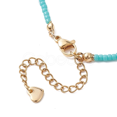 Bohemian Style Natural Amazonite Beaded Necklaces NJEW-JN04658-02-1