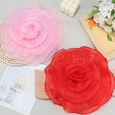 3D Flower Polyester Multilayer Ornament Accessories FIND-WH20008-43A-1