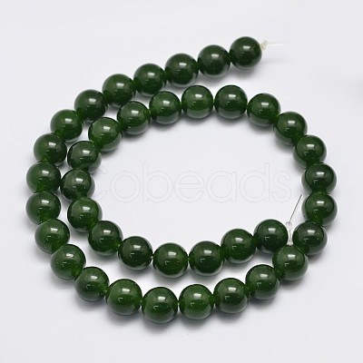 Natural & Dyed Malaysia Jade Bead Strands G-A146-10mm-A28-1