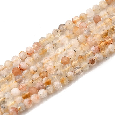Natural Citrine(Heated) Beads Strands G-G155-B03-01-A-1