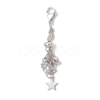 3Pcs 304 Stainless Steel Macrame Pouch Empty Stone Holder Pendant Decorations HJEW-JM04380-02-1
