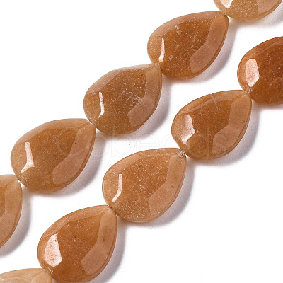 Natural Red Aventurine Beads Strands G-S356-03-1