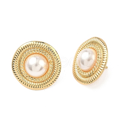 201 Stainless Steel Stud Earrings EJEW-D354-08G-01-1