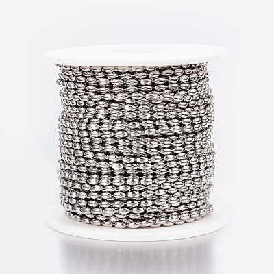 Tarnish Resistant 304 Stainless Steel Ball Chains CHS-H013-05-1.5MM-1