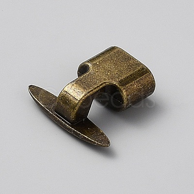 Alloy T Bar Hook Clasps FIND-WH0173-558AB-1