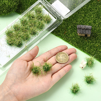 Resin Mini Grass Tufts AJEW-WH20120-10B-01-1