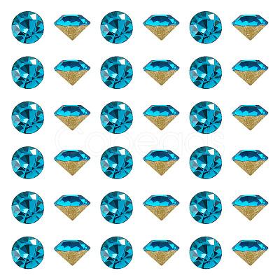 1 Bag Pointed Back Glass Rhinestone Cabochons RGLA-TADJ0001-01A-04-1