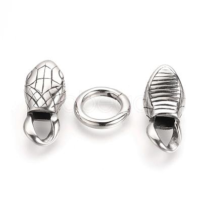 304 Stainless Steel Spring Gate Rings STAS-Q209-31-1