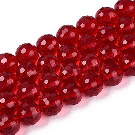 Transparent Glass Bead Strands GLAA-R095-12mm-27-1