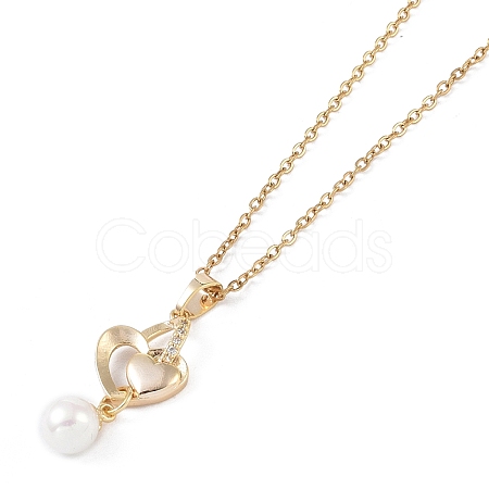 201 Stainless Steel Cable Chain Necklaces NJEW-P309-14G-1