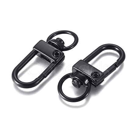 Baking Paint Alloy Swivel Clasps PALLOY-TAC0011-45A-1