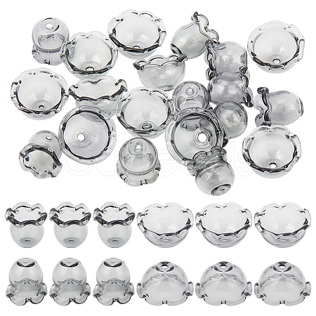10Sets Transparent Glass Beads GLAA-AN0001-01A-1