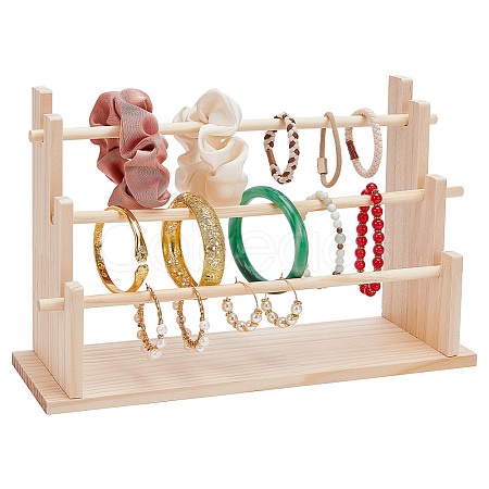 3-Tier Wood Scrunchie Riser Holders ODIS-WH0030-265-1