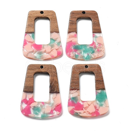 Resin and Walnut Pendants FIND-R051-02F-1