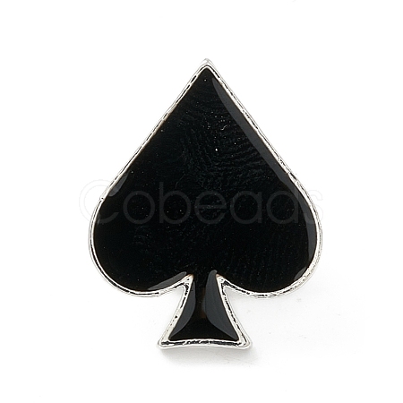 Playing Card Enamel Pin JEWB-I017-01F-P-1
