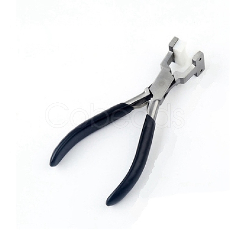 Carbon Steel Nylon Jaw Jewelry Pliers TOOL-WH0132-17-1