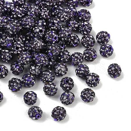 Polymer Clay Rhinestone Beads RB-A053-4mm-18-1