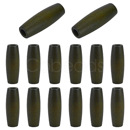 14Pcs Wood European Beads WOOD-FG0001-55-1