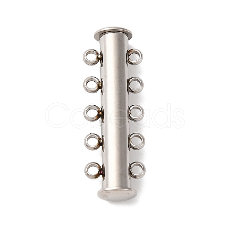 304 Stainless Steel Slide Lock Clasps STAS-A117-07A-P-1