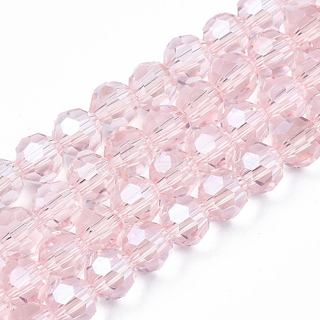 Electroplate Glass Bead Strands LS-EGLA-R015-4mm-9-1