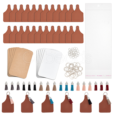 30Pcs PU Leather Label Tags DIY-OC0014-24-1