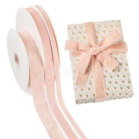 3Rolls 3 Styles Velvet Ribbon SRIB-YS0001-01A-1