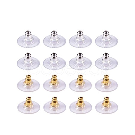 Brass Ear Nuts KK-PH0028-02M-1